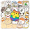 LYLSDSB 50 Stück Hamster Aufkleber Niedliche Tier Aufkleber für Laptop Skateboard Snowboard Gitarre Gepäck Auto MotorradWasserflasche Telefon, wasserdichte Cartoon Kawaii Aufkleber für Teens Kinder