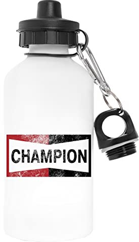 Champion Vintage Logo Blanc Bouteille d'eau Aluminium Pour l'extérieur Pollutant Free White Watter Bottle For Outdoors