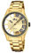 Lotus Herren Armbanduhr aus Edelstahl in der Farbe Gold-Schwarz 41,5mm, Wasserdichtigkeit: 5Bar, 18903/1