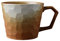 YlobdolY 350ml Big Ceramic Coffee Mug with Handle, Novelty Stoneware Vintage Tea Cup Espresso Mugs Teacups for Office and Home, Unique Gift for Men Women,Orange