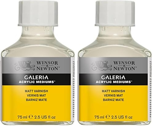 Winsor and Newton Galeria 75ml Matt Acrylic Varnish (Pack of 2)