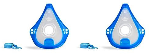 PARI Erwachsenenmaske soft – Weiche Inhalationsmaske mit Maskenstabilisator, Transparent – Vernebler Maske Erwachsene für Ihr Inhalationsgerät – PARI BOY Zubehör (Packung mit 2)