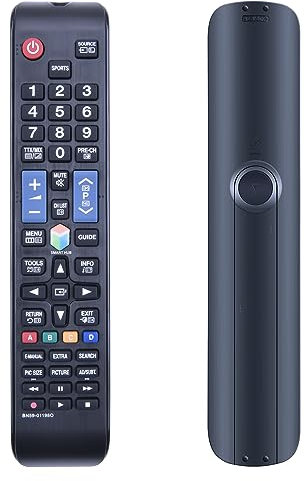 TCNOUMT BN59-01198Q Fernbedienung Kompatibel mit Samsung LED Smart TV AA59-00594A Ersatzfernbedienung UE43NU7400U UE32J6200AW UE40F8000 UE43J5500AK UE48J5605AK UE55JU6475 UE60J6275