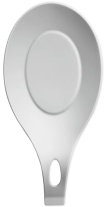 Soulnioi Repose-cuillère en silicone pour ustensiles de cuisine - Repose-cuillère de cuisine pour cuillères, pinces, spatules - Blanc lait