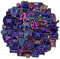 HOMSFOU 50 Blatt Computeraufkleber aufkleber one piece aufkleber fotoalbum aufkleber -Scrapbook-Aufkleber Laptop für Kinder Laptop-Tragetasche Neon-Aufkleber Laptop-Zubehör
