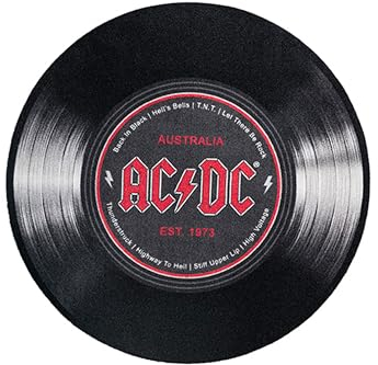 empireposter AC/DC - Schallplatte Australia - Hochwertiger Teppich - Größe Ø 60 cm