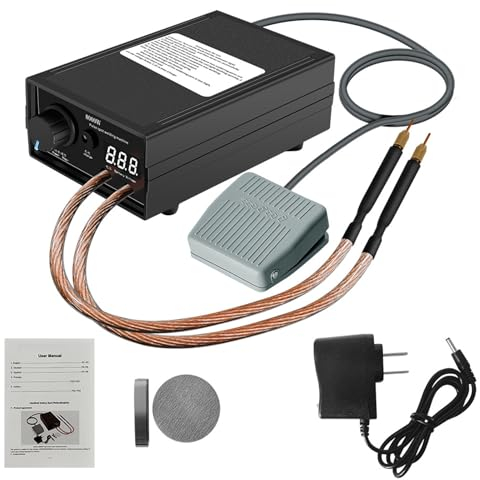 Saldatore a Punti per Batterie 8000W, Kit fai da te Hancaner per Saldatore Punti Portatile, Saldatore Portatile ad alte Prestazioni con Fascia in nichel, Saldatori Regolabili per Set Saldatrici Punti