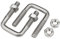 M6 M8 M10 Quadratische U-Klemme 304 Edelstahl U-Bolzen Quadratische Klemme U-Bolzen U-Klemme Bolzen U-Klemme U-Bolzen Mit Mutter 2PCS (Size : M10x100x150)