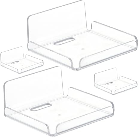 VILLFUL Wandkamerahalterung aus Acryl Wandmontiert Platzsparend und Stabil für Überwachungskameras und Babyphone im Kinderzimmer | Platzsparend und Leicht Anzuwenden, für Router oder Babyphone, Klare Ausführung
