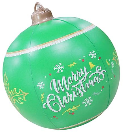 Warmhm 3 Stück Aufblasbare Weihnachtskugel Riesige Aufblasbare Kugel Weihnachtskugel Rote Deko e Dekoration e Weihnachtsdekoration Spielzeug