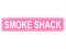 Smoke Shack Schild Küche Speisekammer Hinterhof Grill Smoke Pit Smoker Rustikales Straßenschild für Tür Namensschild Plaque Home Patio Garden Bar Bauernhaus Garage Wanddekoration Rosa Blechschild 40,6