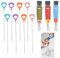 3Pcs 3 in 1 Cup Lid Gap Cleaning Brush Set, with 8 Spoon Straws Cleaning Tools, Tiny Bottle Cup Lid Detail Brush, Cup Crevice Cleaning Tools,Multifunctional Crevice Cleaning Brush