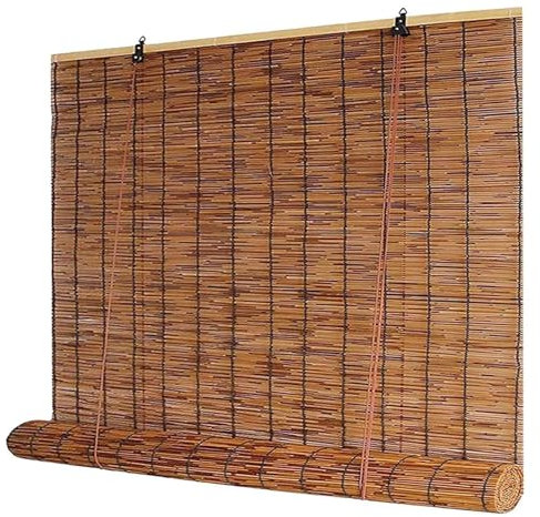 Store Enrouleur Bambou Exterieur Rideau Store Bambou Intérieur 80x100 150x200 60x160 90x150 120x180cm Faciles à Installer Store Roseau pour Salon Jardin Patio Anti-UV