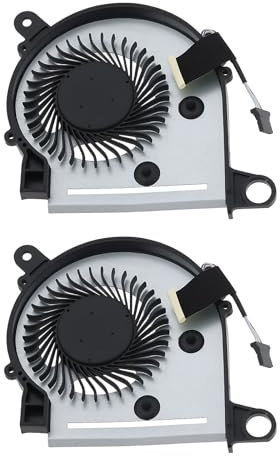 eMagTech Lot de 2 ventilateurs de refroidissement d'ordinateur 855966-001 compatibles avec HP Pavilion X360 13-U