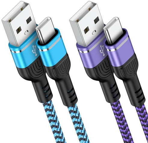 USB Typ C Kabel für iPhone 16 15 Pro Max,[2 Stück 0.9M] USBC Ladekabel Samsung Schnellladekabel USB C Handy iPhone Ladekabel für Samsung Galaxy S25 S24 S23 S22 S21 S20 A16 A15 A55 A54 A56,PS5