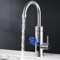 FALANZATH Durchlauferhitzer 230V Elektrischer Wasserhahn, Temperaturanzeige Küchenarmatur mit Durchlauferhitzer Wasserhahn, Wasserhahn Küche 360° Swivel, 3-Sekunden-Aufheizung küchen wasserhahn