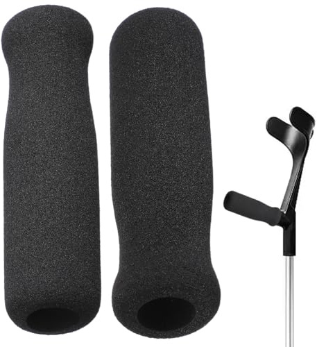 DEARMAMY Protector Mango Muletas 2 Piezas Fundas Acolchadas Antideslizantes Para Empuñaduras De Bastones Y Andadores Suaves Y Cómodas Para Uso Diario