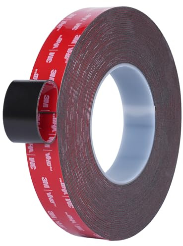 Czuibbou Doppelseitiges Klebeband, Extra Stark Klebend, Verwendet Originales 5952 Rohmaterial, 20mm x 11M, 1.1 mm dickt, Wasserfest und Hochtemperaturbeständig für Auto, Heimdekoration
