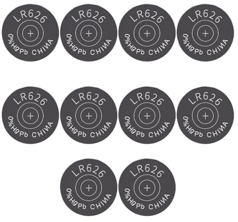 Laikoutd 10 Pièces LR626 AG4 377 177A SR626SW 1.5V Pile Alcaline pour Montres Calculatrice Clé De Voiture Bouton À Distance Bouton Alcaline