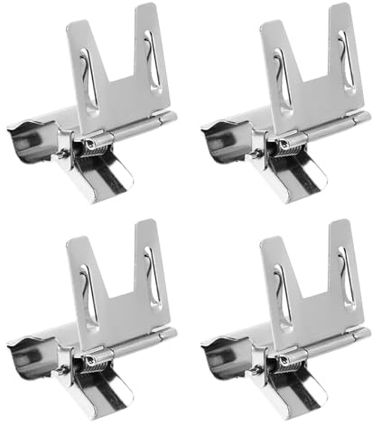 QUMIIRITY 4 Stück Teiliges Metall Preisschild clip für Supermarkt Preisetiketten Halter Stabiler Kuchenladen Schildhalter für Werbe Menüanzeigen