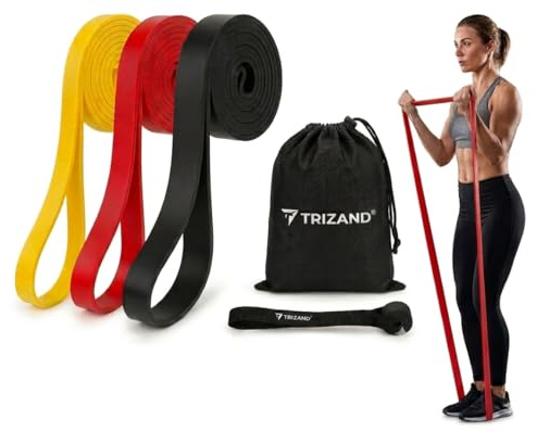KIT Elastici Fitness con Ancoraggio Porta - Set 3 Bande Elastiche Palestra Resistenza Progressiva - Fasce Elastiche Fitness Uomo Donna - Crossfit Yoga Pilates - Sacca Inclusa