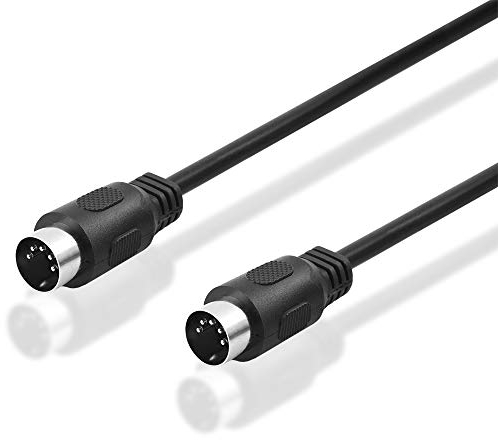 BestPlug avec câble 5 broches dIN 5 broches mâle, mâle 5 broches rond mIDI 5 pôles fiche mâle pour connecter des anciens appareils 1,5 m 1,5 m