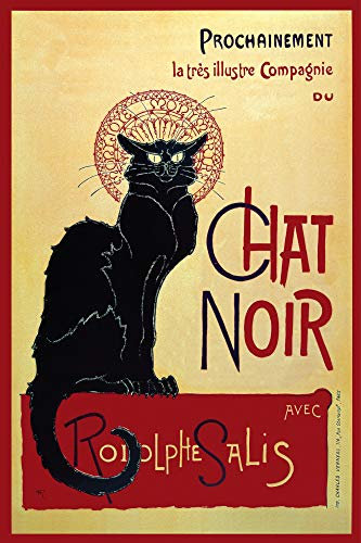 1art1 Theophile Alexandre Steinlen Poster Chat Noir Kunstdruck Bild 120x80 cm