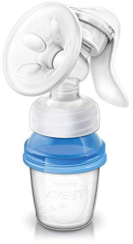 Philips Avent SCF330/13 Tiralatte Manuale - 3 Vasetti conservazione Latte e Tettarella Natural
