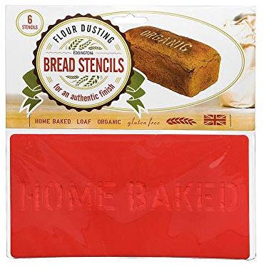 Eddingtons Set mit 6 Brotschablonen, Aus Kunststoff, rot