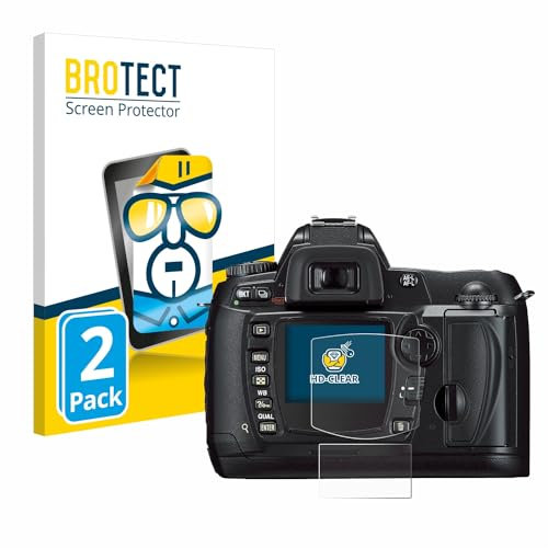 BROTECT (2 Stück Schutzfolie für Nikon D70 Displayschutz Folie Made in Germany, Ultra-Klar