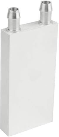 bxqinlenx Aluminium Wasserkühlung Block für CPU Grafikkarte Kühler Kühlkörper 40 x 80 mm weiß