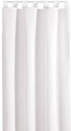 Bestlivings Blickdichte Gardine mit Schlaufen (140x175 cm/Weiß), in vielen Variationen