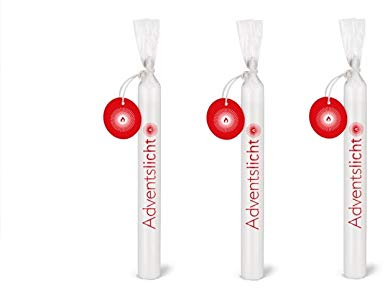 Wünschelicht Kerze 'Adventslicht' Kerzenset 3er Set Bulla Design