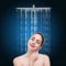 20 Inch Ultra Thin Fixed Shower Head - Square Chrome Steel, 50 x 50cm Extra Large High Pressure Rainfall