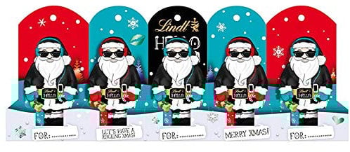 Lindt Hello Xmas Mini Santa Figuren aus Vollmilchschokolade 50g