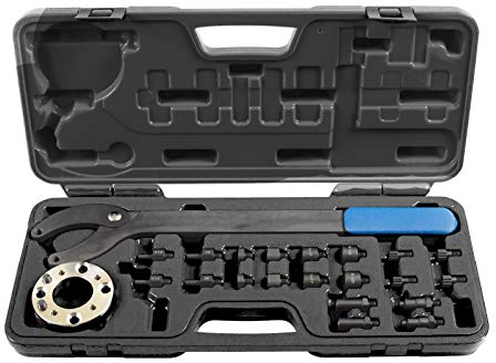 BELEY Riemenscheibenhalter Gegenhalteschlüssel Kurbelwellen Riemenscheiben Haltewerkzeuge 22PC Werkzeug Kompatibel mit Für SEAT OEM T10172A T10554 T40070 T40069