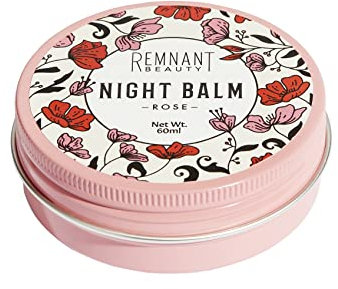 Rose Night balm with Tallow for face, Natural Organic anti-aging night cream handmade for sensitive skin
