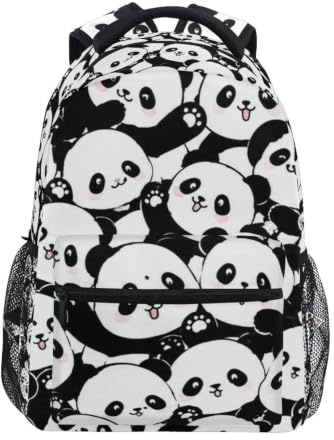ATTX Süßer Panda-Rucksack für Jungen und Mädchen, Schulbüchertasche, Panda-c, Einheitsgröße, Radfahren