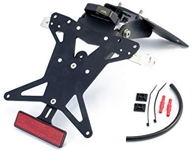 MG Biketec Kurzes Heck - Kennzeichenträger - Kennzeichenhalter geeignet für Kawasaki 300 Ninja ab 2013 (172x167mm)