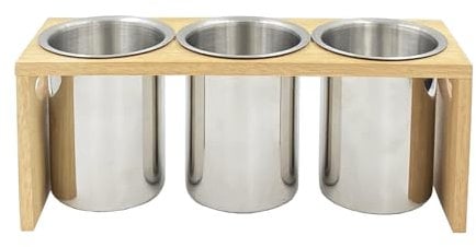 Besteckhalter, Edelstahl, 4 Stück, Silber-Edelstahl, 4-piece