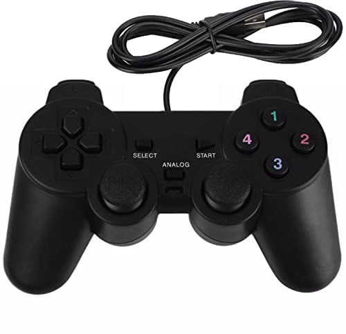 Controller di Gioco Cablato USB per PC/Raspberry Pi Gamepad Dual Vibrazioni Controllore Remoto Joypad Joystick per Computer Portatile e Tavolo(Windows 11/10/8/7) e Roblox/Steam/RetroPie/RecalBox