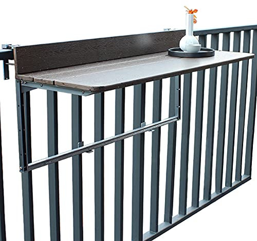 YYHJ Balkonhängetisch Wandklapptisch Balkontisch Wandtisch Klappbar Balkonmöbel Kleiner Balkon Hängetisch verstellbar Platzsparender Schreibtisch