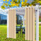 Comlax Outdoor Vorhänge Wetterfest, 132x245cm Beige Vorhänge Blickdicht Balkon Pavillon mit Ösen Wasserdicht Sichtschutz Schutz Für Veranda/Garten/Schiebetür/Pavillon, 1 Stück