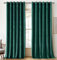 Woaboy Samtvorhänge Grün Verdunkelungsvorhang Gardinen Samt mit Ösen Blickdicht für Wohnzimmer Blackout Curtains Thermovorhang Schalldämmend Schlafzimmer 2er Set 228x228cm (B x H) Dunkelgrün
