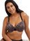 Maidenform One Fab Fit Bügel-BH, Mikrofaser-T-Shirt-BH, volldeckender wandelbarer BH, leicht gepolsterter BH für den Alltag, Zippy Animal Print/Schwarz, 80B