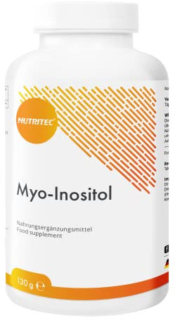 Nutritec Myo-Inositol 180 Kapseln, sekundärer Botenstoff, vegan, Nahrungsergänzungsmittel