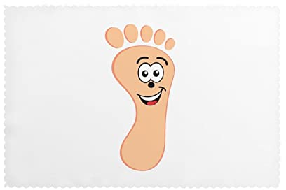 Happy Foot - Set di 6 piatti da tavola, resistenti al calore, lavabili, per cucina, ristorante, hotel, decorazione da tavolo