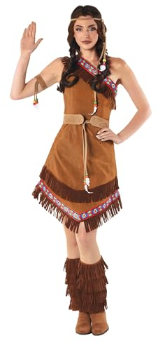 Fun Shack Ureinwohner Kostüm Damen, Eingeborenen Kostüm Damen, Ureinwohner Amerikas, Prinzessin, Karneval, Fasching und Halloween, L