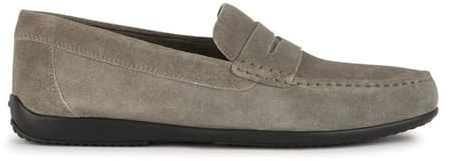 Geox Jungen U Ascanio Moccasin, Grau, 39 EU