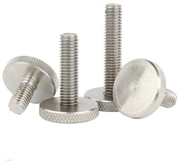 10/20Pcs M3 M4 M5 Zigrinato Grande Bullone A Testa Piatta Mano Vite Zincata Vite (Size : M5x16(10pcs))